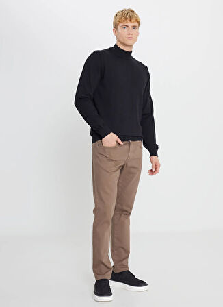 Altınyıldız Classics Yarım balıkçı Yaka Standart Siyah Erkek Kazak ACE043261438_SYH