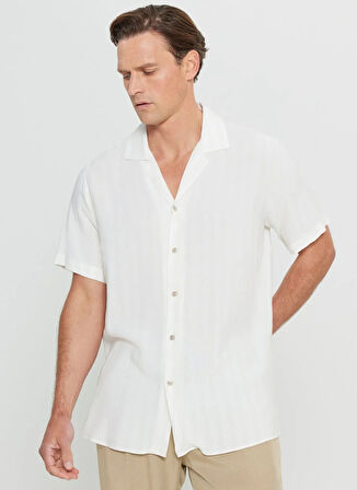 Altınyıldız Classics Comfort Fit Gömlek Yaka Bej Erkek Gömlek ACE020252215_BEJ