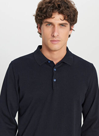 Altınyıldız Classics Polo Yaka Standart Lacivert Erkek Kazak ACE043261436_LAC