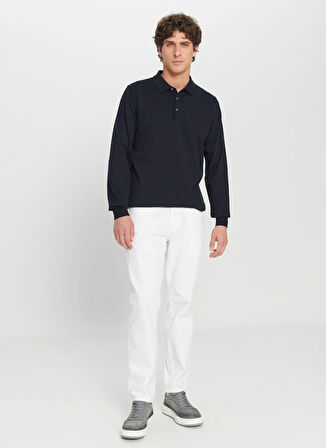 Altınyıldız Classics Polo Yaka Standart Lacivert Erkek Kazak ACE043261436_LAC