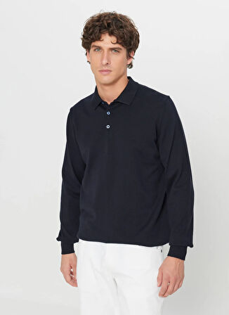 Altınyıldız Classics Polo Yaka Standart Lacivert Erkek Kazak ACE043261436_LAC