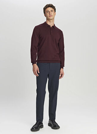 Altınyıldız Classics Polo Yaka Standart Bordo Erkek Kazak ACE043261436_BRD