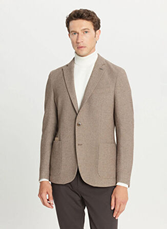 Altınyıldız Classics Slim Fit Bej Erkek Ceket ACE004261241_BEJ