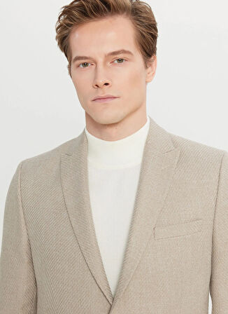 Altınyıldız Classics Slim Fit Bej Erkek Ceket ACE004261353_BEJ