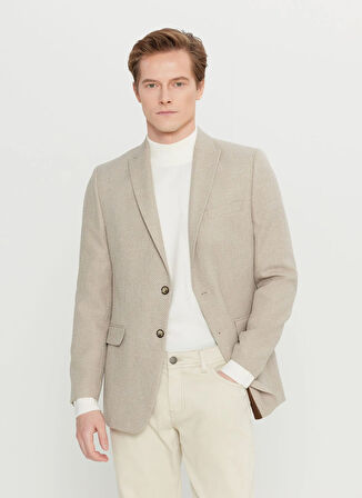 Altınyıldız Classics Slim Fit Bej Erkek Ceket ACE004261353_BEJ