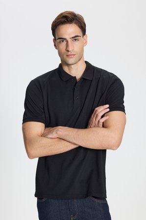 Pamuklu Slim Fit Dar Kesim Polo Yaka Tişört