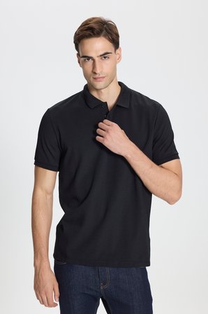 Pamuklu Slim Fit Dar Kesim Polo Yaka Tişört