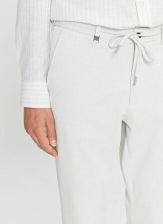 Altınyıldız Classics Bağlamalı Bel Duble Paça Slim Fit Gri Erkek Pantolon ACE001261335_GRI