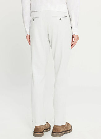 Altınyıldız Classics Bağlamalı Bel Duble Paça Slim Fit Gri Erkek Pantolon ACE001261335_GRI