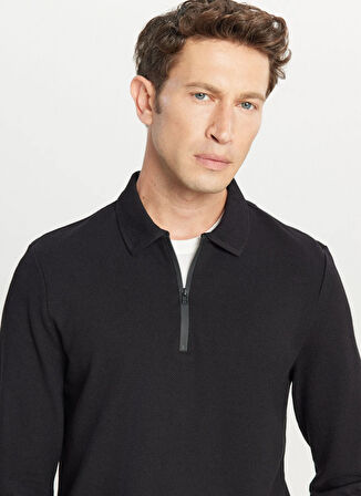 Altınyıldız Classics Siyah Erkek Polo T-Shirt ACE048261043_SYH