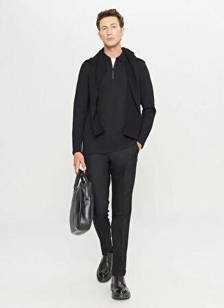 Altınyıldız Classics Siyah Erkek Polo T-Shirt ACE048261043_SYH