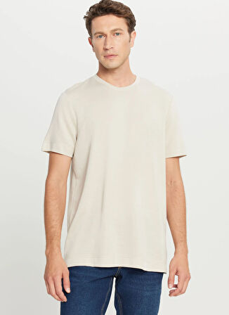 Altınyıldız Classics Bisiklet Yaka Bej Erkek T-Shirt ACE091261559_BEJ