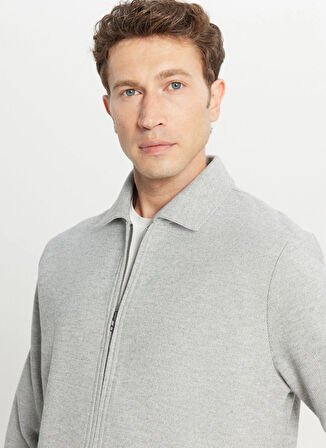 Altınyıldız Classics Gömlek Yaka Gri Erkek Sweatshırt ACE052261026_GRI