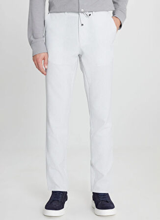 Altınyıldız Classics Bağlamalı Bel Normal Paça Slim Fit Gri Erkek Pantolon ACE001252541_GRI
