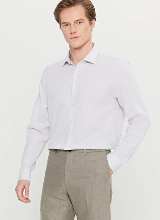 Altınyıldız Classics Tailored Fit Klasik Yaka Gri Erkek Gömlek ACE020261603_GRI