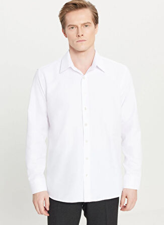 Altınyıldız Classics Regular Fit Klasik Yaka Beyaz Erkek Gömlek ACE020261598_BYZ