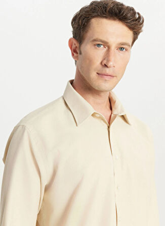 Altınyıldız Classics Regular Fit Klasik Yaka Bej Erkek Gömlek ACE020261598_BEJ