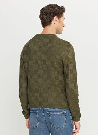 Altınyıldız Classics Bisiklet Yaka Standart Haki Erkek Kazak ACE049261483_HAK