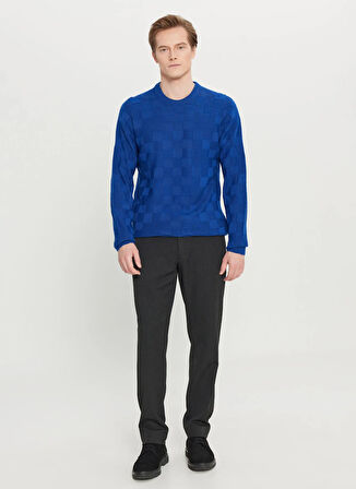 Altınyıldız Classics Bisiklet Yaka Standart Saks Erkek Kazak ACE049261483_SKS