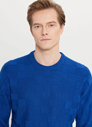 Altınyıldız Classics Bisiklet Yaka Standart Saks Erkek Kazak ACE049261483_SKS