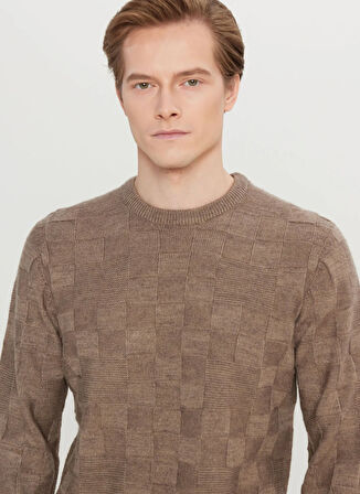 Altınyıldız Classics Bisiklet Yaka Standart Vizon Erkek Kazak ACE049261483_VIZ