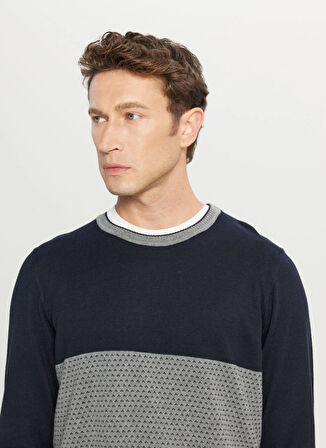 Altınyıldız Classics Bisiklet Yaka Standart Lacivert Erkek Kazak ACE049261225_LAC