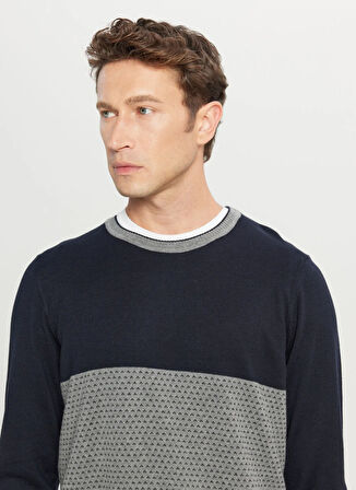 Altınyıldız Classics Bisiklet Yaka Standart Lacivert Erkek Kazak ACE049261225_LAC