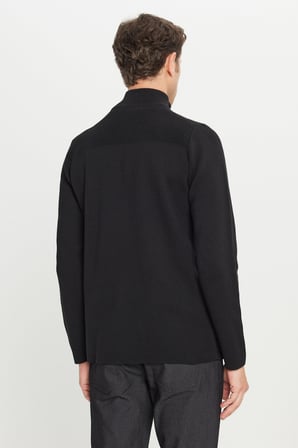 Pamuklu Slim Fit Dar Kesim Bato Yaka Dokulu Triko Kazak