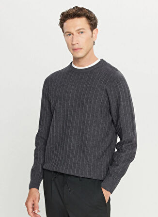 Altınyıldız Classics Bisiklet Yaka Standart Antrasit Erkek Kazak ACE049261479_ATR