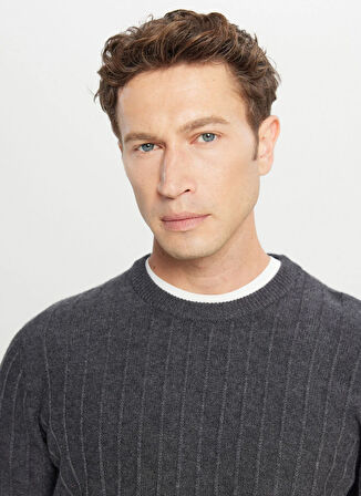 Altınyıldız Classics Bisiklet Yaka Standart Antrasit Erkek Kazak ACE049261479_ATR