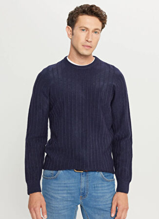 Altınyıldız Classics Bisiklet Yaka Standart Lacivert Erkek Kazak ACE049261479_LAC