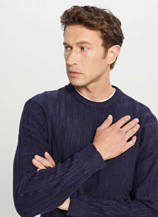 Altınyıldız Classics Bisiklet Yaka Standart Lacivert Erkek Kazak ACE049261479_LAC