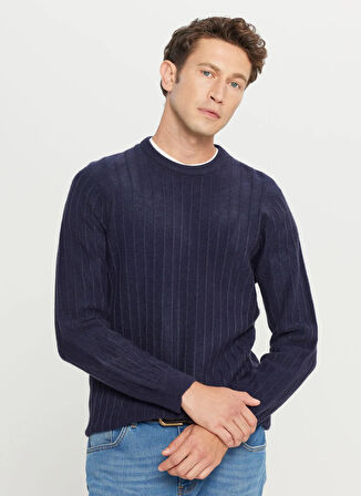 Altınyıldız Classics Bisiklet Yaka Standart Lacivert Erkek Kazak ACE049261479_LAC