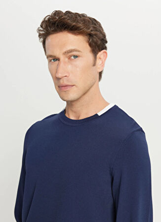 Altınyıldız Classics Bisiklet Yaka Standart Lacivert Erkek Kazak ACE049261484_LAC