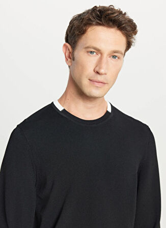 Altınyıldız Classics Bisiklet Yaka Standart Siyah Erkek Kazak ACE049261484_SYH