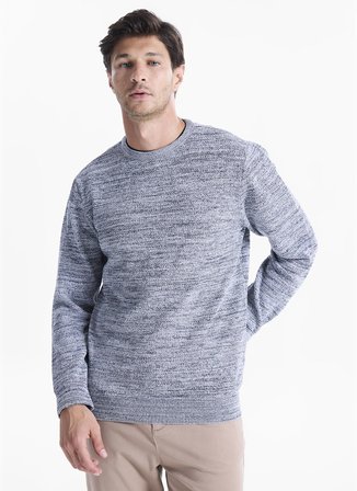 Altınyıldız Classics Gri Erkek Bisiklet Yaka Sweatshirt YDE049261273_SYH