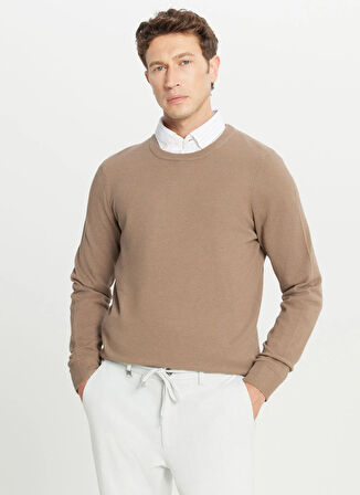 Altınyıldız Classics Bisiklet Yaka Standart Kahve Erkek Kazak ACE049261318_KHV