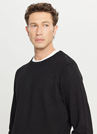 Altınyıldız Classics Bisiklet Yaka Standart Siyah Erkek Kazak ACE049261318_SYH