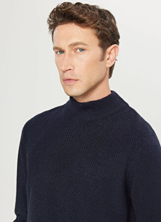 Altınyıldız Classics Yarım balıkçı Yaka Standart Lacivert Erkek Kazak ACE049261482_LAC