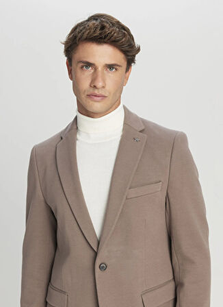 Altınyıldız Classics Slim Fit Vizon Erkek Ceket ACE004261321_VIZ