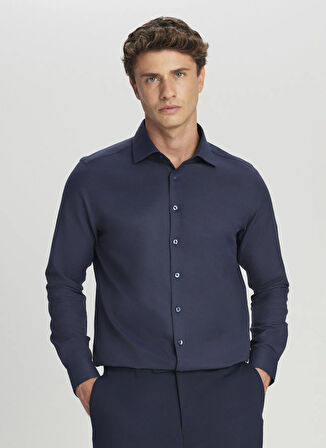 Altınyıldız Classics Slim Fit Klasik Yaka Lacivert Erkek Gömlek ACE020261535_LAC