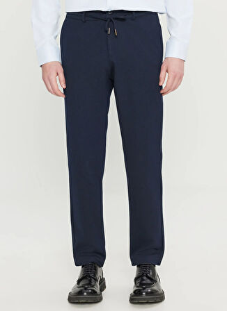 Altınyıldız Classics Bağlamalı Bel Dar Paça Jogger Lacivert Erkek Pantolon ACE001261527_LAC