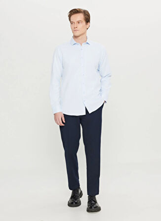 Altınyıldız Classics Bağlamalı Bel Dar Paça Jogger Lacivert Erkek Pantolon ACE001261527_LAC