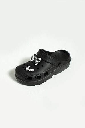 Pembe Potin Papyonlu Comfort Taban Eva Kadın Sandalet 001-0333-23
