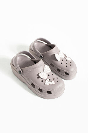 Pembe Potin Papyonlu Comfort Taban Eva Kadın Sandalet 001-0333-23