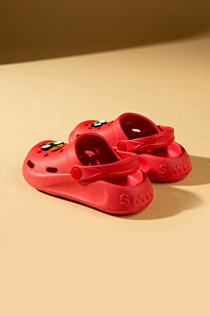 Pembe Potin Eva Comfort Taban Çocuk Sandalet CY24-100