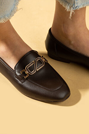 Pembe Potin Toka Detaylı Anatomik Taban Kadın Babet 57-35-25