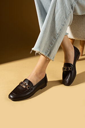 Pembe Potin Toka Detaylı Anatomik Taban Kadın Babet 57-35-25