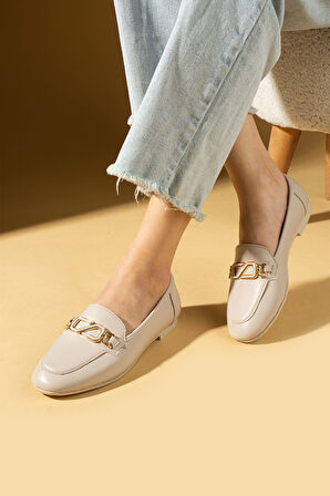 Pembe Potin Toka Detaylı Anatomik Taban Kadın Babet 57-35-25