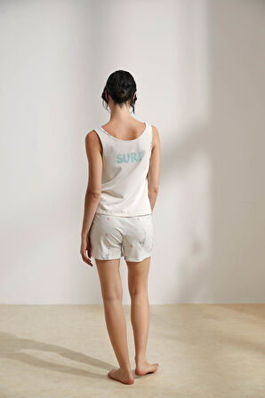 Kadın Pamuklu Şort Pijama Altı